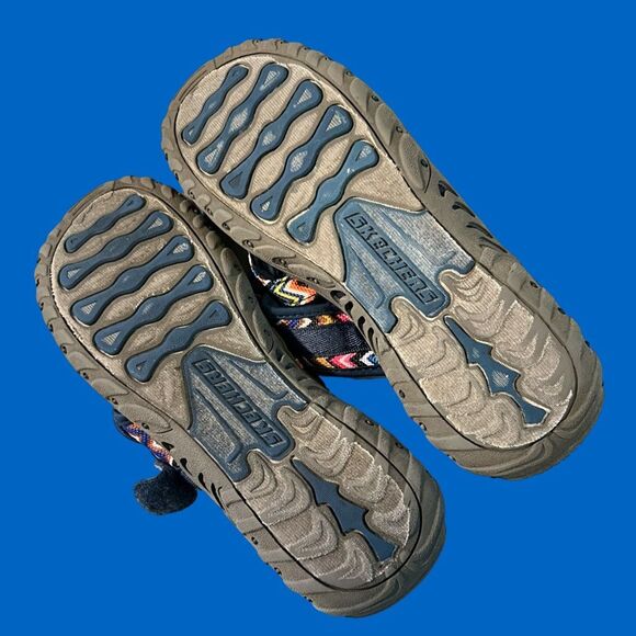 Skechers Reggae Blue Red Yellow Rasta Vegan Strap Sport Sandal 10 - Picture 6 of 7